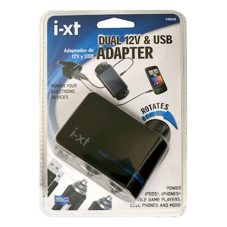 Custom Accessories Goxt 12 V Black USB Adapter 10908